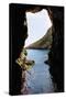 Rock Cave and Cliff, Xlendi, Gozo, Malta-Massimo Borchi-Stretched Canvas