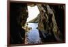 Rock Cave and Cliff, Xlendi, Gozo, Malta-Massimo Borchi-Framed Photographic Print