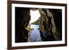 Rock Cave and Cliff, Xlendi, Gozo, Malta-Massimo Borchi-Framed Photographic Print