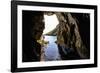 Rock Cave and Cliff, Xlendi, Gozo, Malta-Massimo Borchi-Framed Photographic Print