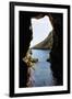 Rock Cave and Cliff, Xlendi, Gozo, Malta-Massimo Borchi-Framed Photographic Print