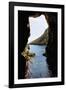 Rock Cave and Cliff, Xlendi, Gozo, Malta-Massimo Borchi-Framed Photographic Print