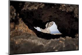 rock cave on the beach, Cap de Creus, Costa Brava, Catalonia, Spain-Peter Kreil-Mounted Photographic Print