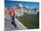 Rock Climber Ascends Slabs at the Base of the Huge Cliff known as the Apron, Yosemite Valley-David Pickford-Mounted Photographic Print