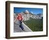 Rock Climber Ascends Slabs at the Base of the Huge Cliff known as the Apron, Yosemite Valley-David Pickford-Framed Photographic Print