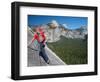 Rock Climber Ascends Slabs at the Base of the Huge Cliff known as the Apron, Yosemite Valley-David Pickford-Framed Photographic Print