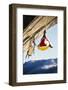 Rock Climber Bivouacked in His Portaledge on an Overhanging Cliff.-Greg Epperson-Framed Photographic Print