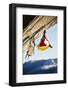 Rock Climber Bivouacked in His Portaledge on an Overhanging Cliff.-Greg Epperson-Framed Photographic Print