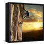 Rock Climber-Andrushko Galyna-Framed Stretched Canvas