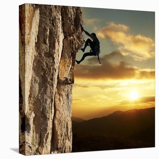 Rock Climber-Andrushko Galyna-Stretched Canvas