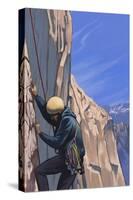 Rock Climber-Lantern Press-Stretched Canvas