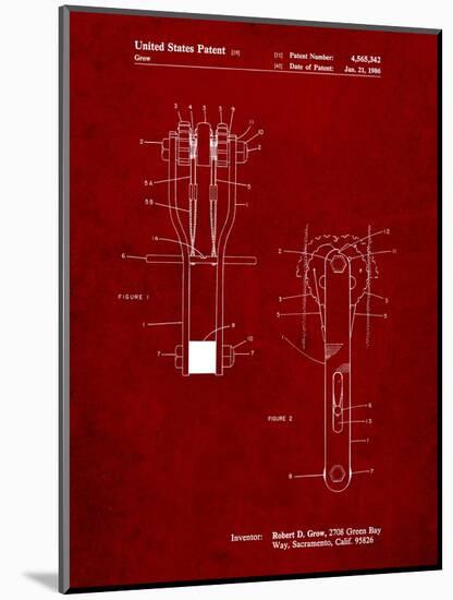 Rock Climbing Cam Patent-Cole Borders-Mounted Art Print