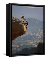 Rock Climbing-null-Framed Stretched Canvas