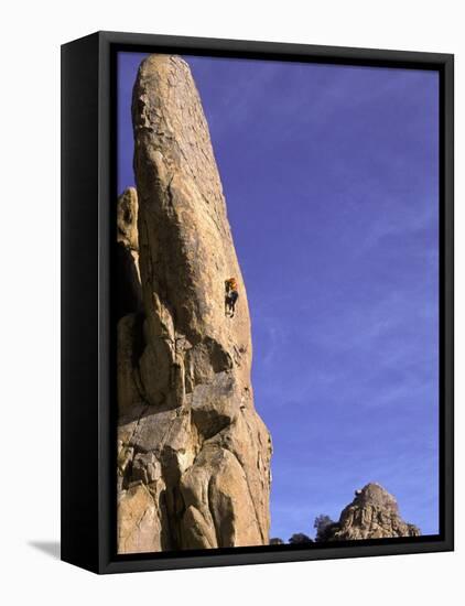 Rock Climbing-Mitch Diamond-Framed Stretched Canvas