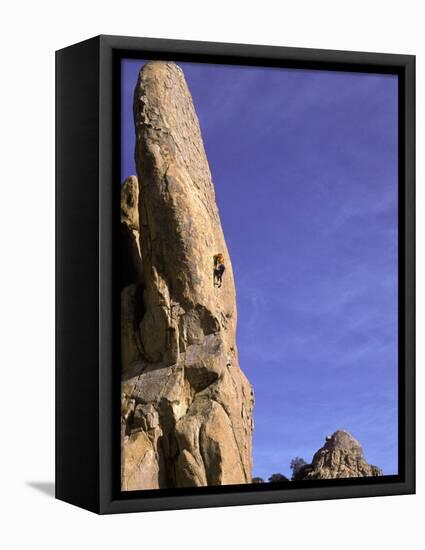 Rock Climbing-Mitch Diamond-Framed Stretched Canvas