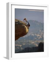 Rock Climbing-null-Framed Photographic Print