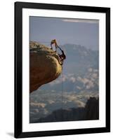 Rock Climbing-null-Framed Photographic Print