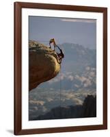 Rock Climbing-null-Framed Photographic Print