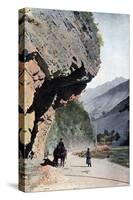 Rock Close to the Village of Annaour, C1890-Gillot-Stretched Canvas