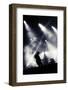 Rock Concert Stage. Guitarist Playing on Electric Guitar.-donatas1205-Framed Photographic Print