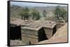 Rock-Cut Christian Church, Lalibela, Unesco World Heritage Site, Ethiopia, Africa-Sybil Sassoon-Framed Stretched Canvas