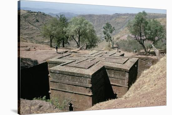 Rock-Cut Christian Church, Lalibela, Unesco World Heritage Site, Ethiopia, Africa-Sybil Sassoon-Stretched Canvas