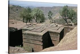 Rock-Cut Christian Church, Lalibela, Unesco World Heritage Site, Ethiopia, Africa-Sybil Sassoon-Stretched Canvas