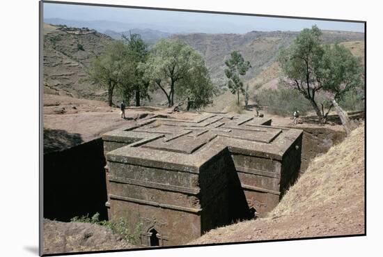 Rock-Cut Christian Church, Lalibela, Unesco World Heritage Site, Ethiopia, Africa-Sybil Sassoon-Mounted Photographic Print