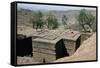 Rock-Cut Christian Church, Lalibela, Unesco World Heritage Site, Ethiopia, Africa-Sybil Sassoon-Framed Stretched Canvas