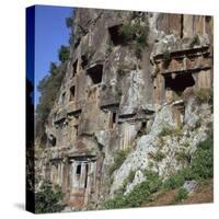 Rock-Cut Tombs in Telmessos Lykian, 4th Century Bc-CM Dixon-Stretched Canvas