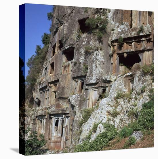 Rock-Cut Tombs in Telmessos Lykian, 4th Century Bc-CM Dixon-Stretched Canvas