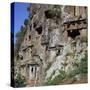 Rock-Cut Tombs in Telmessos Lykian, 4th Century Bc-CM Dixon-Stretched Canvas