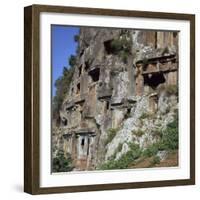 Rock-Cut Tombs in Telmessos Lykian, 4th Century Bc-CM Dixon-Framed Photographic Print