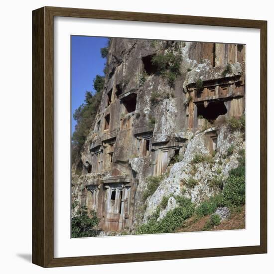 Rock-Cut Tombs in Telmessos Lykian, 4th Century Bc-CM Dixon-Framed Photographic Print