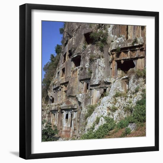 Rock-Cut Tombs in Telmessos Lykian, 4th Century Bc-CM Dixon-Framed Photographic Print