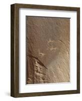 Rock Engravings, Ledge Ruin, Canyon De Chelly National Monument, Arizona, USA-null-Framed Giclee Print