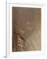 Rock Engravings, Ledge Ruin, Canyon De Chelly National Monument, Arizona, USA-null-Framed Giclee Print