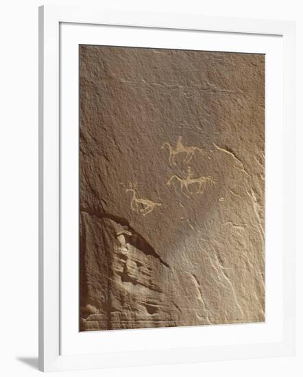 Rock Engravings, Ledge Ruin, Canyon De Chelly National Monument, Arizona, USA-null-Framed Giclee Print