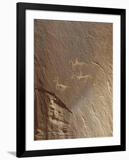 Rock Engravings, Ledge Ruin, Canyon De Chelly National Monument, Arizona, USA-null-Framed Giclee Print