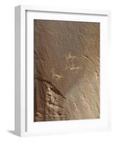 Rock Engravings, Ledge Ruin, Canyon De Chelly National Monument, Arizona, USA-null-Framed Giclee Print