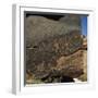 Rock Engravings of Human Figures, Newspaper Rock, Blue Mesa, Petrified Forest National Park, USA-null-Framed Giclee Print