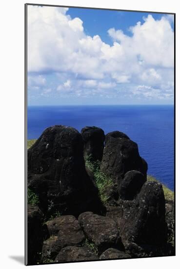 Rock Engravings, Orongo, Rapa Nui National Park-null-Mounted Photographic Print