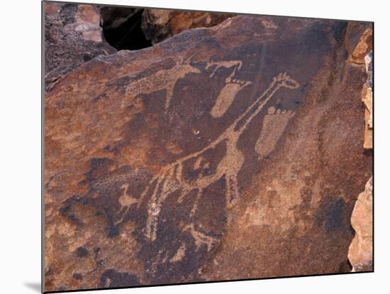 Rock Engravings, UNESCO World Heritage Site, Twyfelfontein, Namibia, Africa-Peter Groenendijk-Mounted Photographic Print