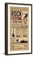 Rock Festival-The Vintage Collection-Framed Giclee Print