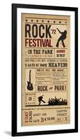 Rock Festival-The Vintage Collection-Framed Giclee Print