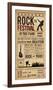 Rock Festival-The Vintage Collection-Framed Giclee Print