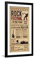 Rock Festival-The Vintage Collection-Framed Giclee Print