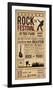 Rock Festival-The Vintage Collection-Framed Giclee Print