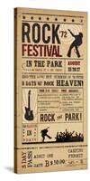 Rock Festival-The Vintage Collection-Framed Stretched Canvas