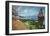 Rock Formation at Jurrassic Coast Beach in Dorset, Uk, Long Exposure-Marcin Jucha-Framed Photographic Print